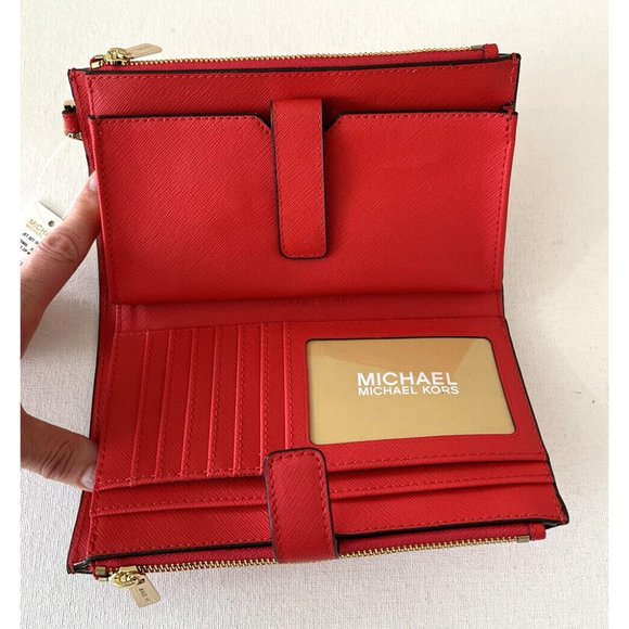 Michael Kors Red Wristlet Wallet - Picture 3 of 5